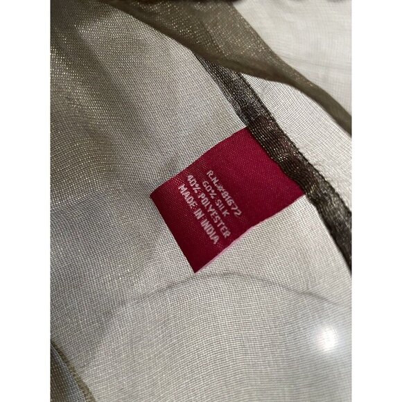 Sandy Starkman Gold‎ Green Shimmer Mesh Embroidered Sequin Jacket S Silk SI53* - Picture 7 of 10